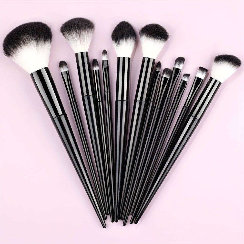 Fluffy Makeup Brush Set & Storage Bag - Image 28