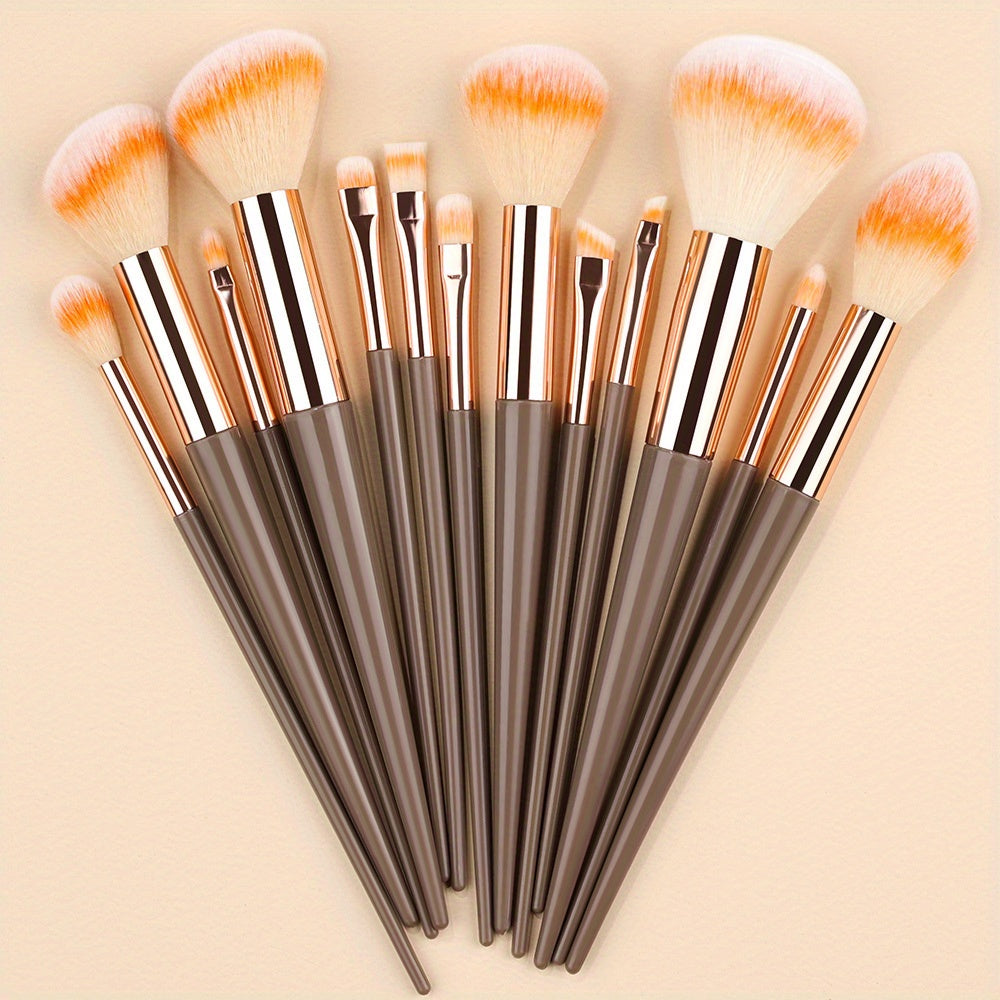 Fluffy Makeup Brush Set & Storage Bag - Image 20