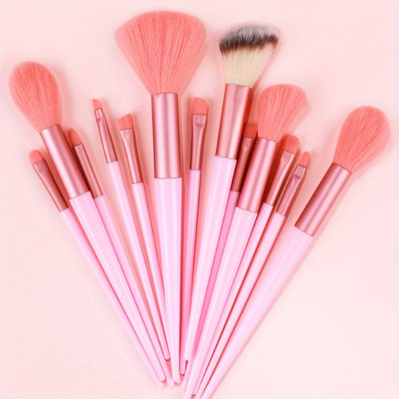Fluffy Makeup Brush Set & Storage Bag - Image 27