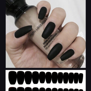 Frosted ballet fake nails