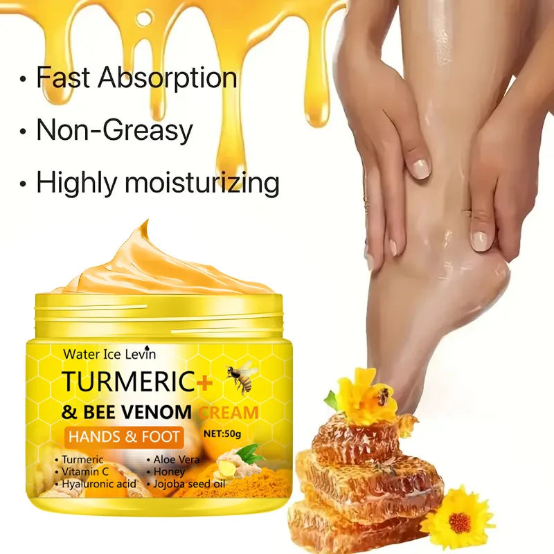 Turmeric Bee Venom Foot Hand Cream 50g - Image 2