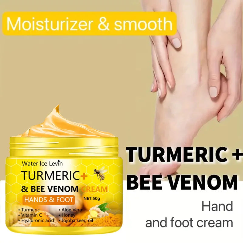 Turmeric Bee Venom Foot Hand Cream 50g - Image 5