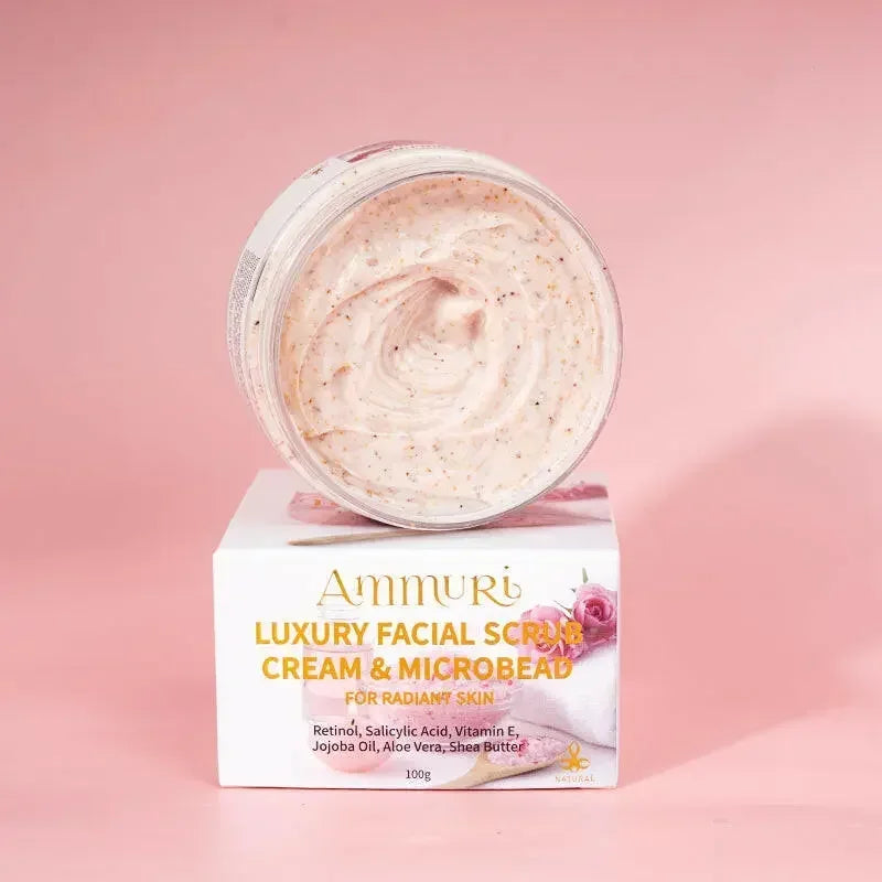 Ammuri Skincare Retinol Facial Scrub - Exfoliating Cream - Image 2