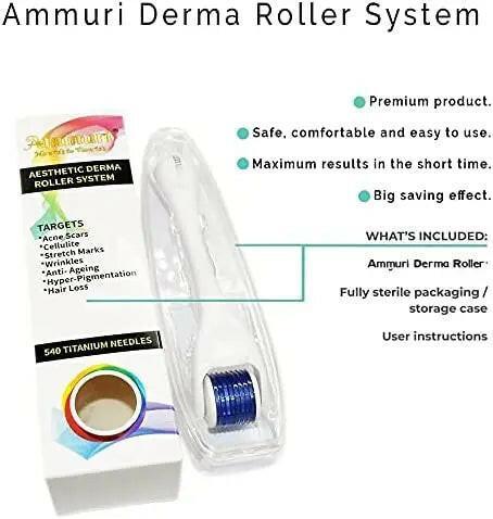 Ammuri Skincare Titanium Derma Roller 0.5mm System - Image 3