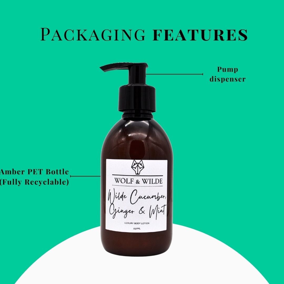 Wilde Cucumber, Ginger & Mint Luxury Body Lotion 250ML - Image 5